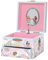 Boîte à Bijoux Musicale pour Filles - Boîte à Musique Fée pour Enfants avec Miroir, Cadeaux de Princesse pour Petites Filles, Boîtes à Bijoux, Cadeau d'Anniversaire pour Enfants - 3-10 ans, Rose