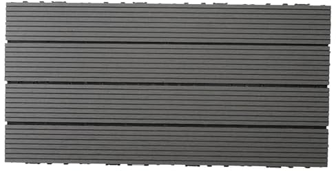 Ineinandergreifende Terrassenfliesen Für Den Außenbereich, 10/20/30/40/50 Stück, Terrassenboden, Wasserdicht, Für Alle Wetterbedingungen, Terrasse, Garten, Pool, (Size:50 Pcs,Color:Gray/60x30 cm)