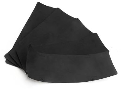 Motoforti Universal License Plate Pads, Anti-Vibration, Foam, Black, 5 Pcs