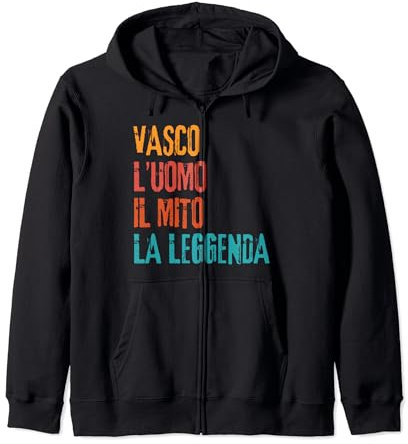 Vasco L'Uomo Il Mito La Leggenda Festa di Compleanno Felpa con Cappuccio