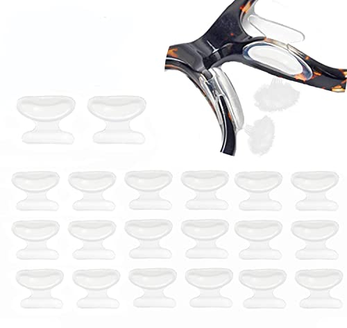 Airbag Nasenpads SchmetterlingsformKlebende Brillen Nasenpads Rutschfeste Nasenpads Komfortable Luftkammer Nasenpads Dicke für Vollformat Brillen Sonnenbrillen 10 Paar,klar,2.5 mm