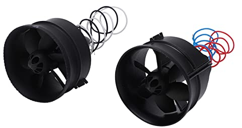ZAWELIYO 2 Stücke RC Kanal Elektronische Impeller Montage RC Impeller Propeller Kit Set für RC Impeller EDF Jet Flugzeug, RC-Kanalventilator-Propeller-Kit-Set