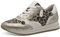Jana Damen Sneaker flach mit Reißverschluss Vegan, Mehrfarbig (Leopard), 37 EU