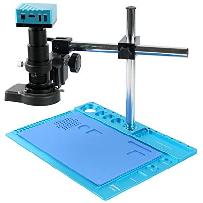 Fotocamera digitale per microscopi Videocamera for microscopio 160x Ultra HD 4K. Telefono cellulare della fotocamera industriale PCB CPU. Riparazione di saldatura