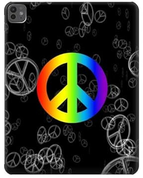Peace Sign Tablet Hülle Schutzhülle Taschen für iPad Pro 13 (2024)