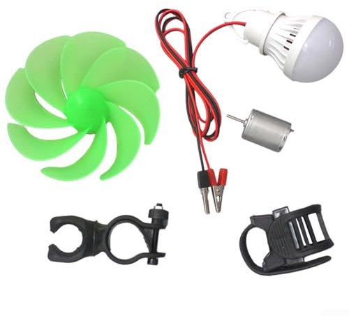 Generador de electricidad eólica, mini generador de turbinas eólicas, kit de generador de viento vertical, modelo de experimento educativo de bricolaje, cuchillas de motor de turbina de viento CC