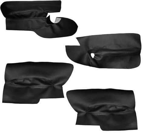 LADPZJNW Voiture Moulures Intérieures pour VW pour G&olf 5 MK5 2005-2010 Uniquement 3 Portes Garniture De Panneau D'accoudoir De Porte De Voiture(4pcs,Noir)