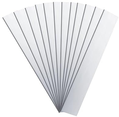 12 pièces Anode de Zinc Pur 150x25x1 mm Feuille de Zinc Bande d'électrode de Zinc pour le zingage et la galvanoplastie Électrode de zinc de haute pureté