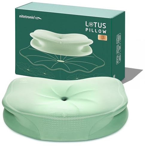 NITETRONIC Nackenkissen Kopfkissen, Nackenstützkissen aus Memory Foam, ergonomisches Schlafkissen für Seiten Rücken & Bauchschläfer, Dual-Höhenzonen, Tolle Muttertagsgeschenkidee