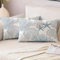 Miuyunya wasserdichte Kissenbezugen 2 Stück 30 x 50 cm Dekorative Outdoor Kissenbezug Frühling Sommer Blau Seestern Muschel Koralle Kissenhülle Ozean Thema Dekorative für Patio Garten Sofa