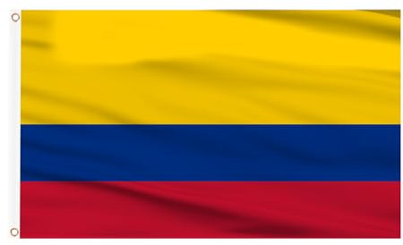 AhfuLife Bandera de Colombia de 150cmx 90 cm, 1 Pieza de Bandera de Colombia, Colores Brillantes con Ojales de Latón para 2025 Fútbol Mundial Olímpico Día