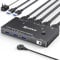 Camgeet HDMI KVM Switch 2 PC 1 Monitor 4K@144Hz 8K@60Hz, 2x1 KVM Switch HDMI 2 Port für 2 Computers Share 1 Monitor und 3 USB 3.0 Devices, mit Wired Remote, USB 3.0 Cable und Netzadapter