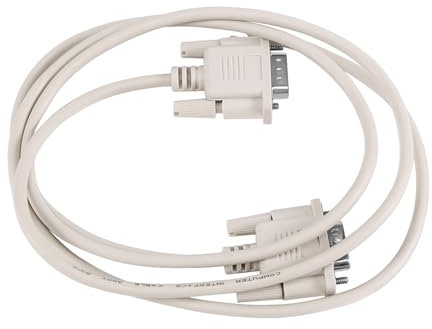 Cpolebev 1.4M RS232 DB9 9 pin a video VGA 15 pin adattatore grigio