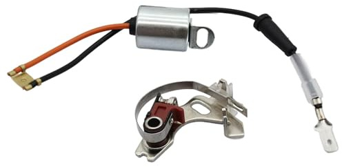 BaotyJie Zündverteiler Kontaktpunkte Und Kondensator Set für Lucas 43D 45D