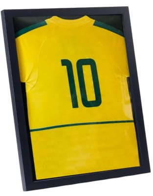nbeads T Shirt Präsentationsrahmen, 43.5x33.5cm Schwarzer Holzrahmen Mit klarem Acrylfenster Zum Laden von Sporttrikots Rahmen Für Fußball Und Basketballshirts Sport Erinnerungsstücke Wanddekoration