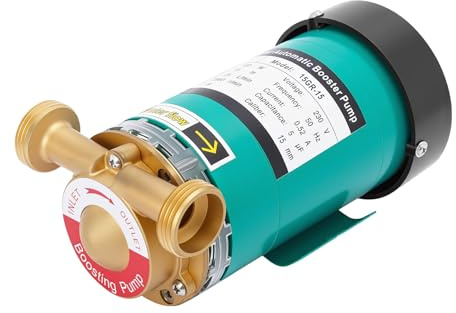 Bomba de aumento de presión de agua de 120 W, 25 l/min, bomba automática de latón, bomba de circulación silenciosa de 3/4 pulgadas para el hogar, calentador de agua y baja presión de agua