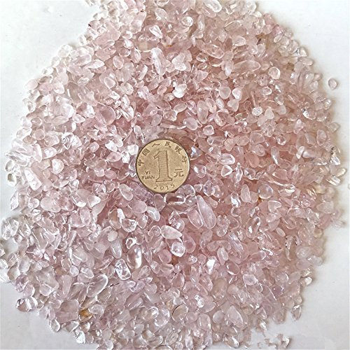 1 lb natürliche Rosenquarz getrommelt Chips zerdrückten Stein Healing Reiki Kristall unregelmäßige geformte Steine Schmuck Machen Heimtextilien