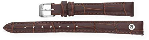 Bruno Söhnle Uhrenband 73-71042-112 Leder Dunkelbraun 12 mm