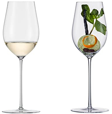 Eisch Weissweingläser Unity Sensis plus, 2er Set, Weißweinglas, Weinglas, Kristallglas, 410 ml, 25224030