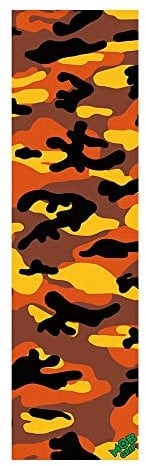 MOB GRIP Tape Grip für Skateboards, hohe Qualität, Maße: Breite 9 Zoll x Länge 32 Zoll (Camo Orange)