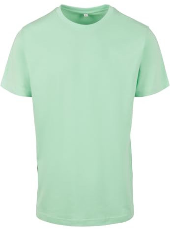 Build Your Brand Mens By004 T-Shirt, Neo Mint, L UK