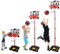 PELLOR 170cm Einstellbare Basketballständer,Basketballkorb mit Board Stand Hoop Set mit Netz und Ball Outdoor Indoor verstellbar Sport Game Play Set für Kinder Kinder Geschenk