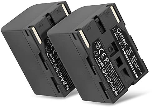 CELLONIC, Battery for Camera, compatible with Medion MD9021, MD9069, MD9090, MD9069n, MD41859 (7.4V, 3000mAh) 2 Pieces