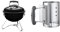 Weber Smokey Joe Barbacoa de Carbón, 37 cm, Negro 1111004 + 7447 - Chimenea de encendido compacta Rapidfire
