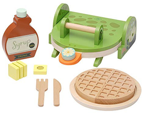 Manhattan Toy Ribbit Waffle Maker Toddler & Kids Pretend Play Cooking Toy Set