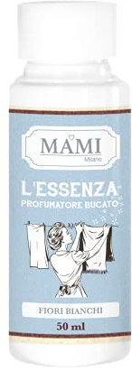 Mami Milano Formato Mignon Essenza Per Il Bucato 50 Ml Fiori Bianchi