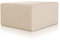 Deshome Pouf hocker Fußstütze 83x83x44 cm Wasserabweisender Stoff: Modernes Design Pouf für Sofa Wohnzimmer Schlafzimmer, Puff hocker, Pouffe Minerva Beige