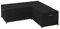 Dokon L-Form Gartenmöbel Abdeckung Wasserdicht Schwerlast 600D Oxford Gewebe Winterfest Winddicht UV Beständiges Schutzhülle für Loungemöbel L Form, Ecksofa mit Belüftungsöffnungen (260x210x80cm)