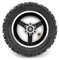 L-faster 10x3.0 Aufblasbares Rad mit Bergreifen und Innenschlauch kompatibel mit Scheibenbremse für Off-Road Elektroroller