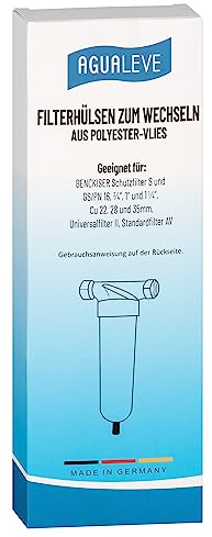 Lot de 10 manchons filtrants AGUALEVE - Alternative aux manchons filtrants BWT 10999 - En polyester non tissé DN 20-32 - Dans une boîte de rangement - Blanc - 1 pièce (1 pièce) - Produit de qualité