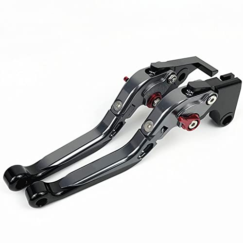 Motorrad Kupplung Bremshebel, MoreChioce 1 Paar Motorrad Kupplungsbremshebel Aluminiumlegierung Motorrad Kupplungshebel Bremsgriff Kompatibel für 17-21 Z1000 Z900 Z800 Z650,Titan