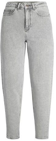 JJXX Jxlisbon Mom HW Jeans R4040 Dnm Pantalones Vaqueros, Light Grey Denim, 28W x 30L para Mujer