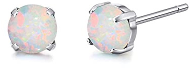 Limerencia Titan Ohrstecker für Damen Herren | G23 Implantat Ohrringe Hypoallergen Titan, Nickelfrei Medizinische Ohrstecker, 5 MM CZ Ohrringe für empfindliche Ohren