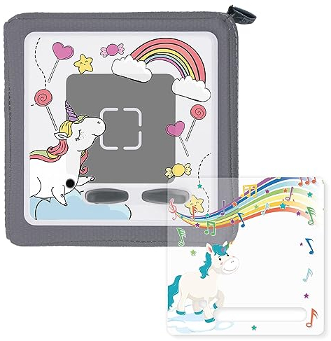 2er-Set Schutzfolie Schutzcover für Toniebox passgenau geschnitten selbstklebende Folie Einhorn Motiven kreatives Zubehör für Kinder - dv1169