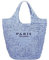 ADZJOY Neue gewebte Tasche for Damen, Netz-Hohltasche, Strandtasche, Schultertasche, faltbar, großes Fassungsvermögen, geeignet for Urlaub, Picknick und Party(Blue)