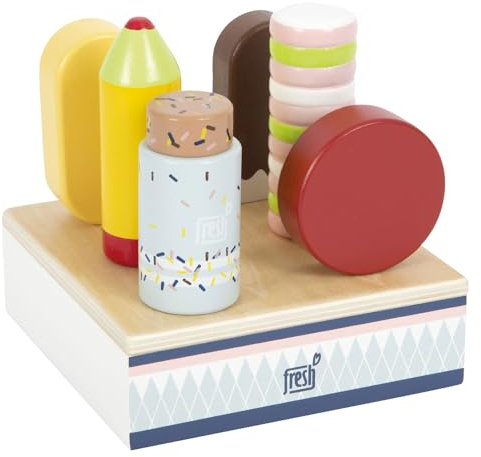small foot Paleta Helada Fresh, Juguete de Madera cert. FSC 100%, para la Cocina Infantil, a Partir de 2 años, 12417, Multicolor, zzzz-s