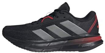 adidas Galaxy 7 Running Shoes, Zapatillas Hombre, Core Black Iron Met Better Scarlet, 43 1/3 EU
