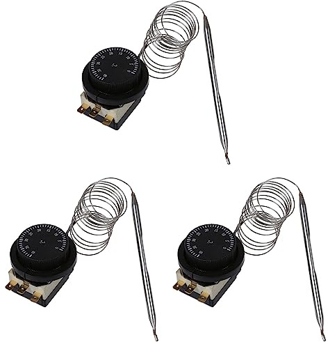 Fegtrty 3X 1NC 1NO AC 250V/ 380V 16A 0-40°C Temperaturregelung Schalter Kapillar Thermostat