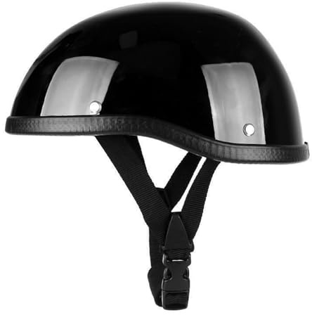 ECE Omologato Mezzo Casco Da Motociclista Retrò Casco Scodella Portatile Mezzi Caschi Jet, Vintage Caschi Casco A Scodella Scooter Motorino Mezzo Elmetto Retrò 55-62cm