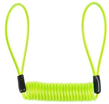PartyKindom Fil De Blocage De Disque De Rappel Corde Pour Scooter Disque D'alarme De Cordon De Rappel Rouge Antivol De Vélo Aptitude Cordon Antivol Bicyclette Câble