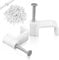 Flat Cable Clips White 100 Pcs for Cat6 Cat7 Ethernet Cable Clips to Wall with Steel Nails 10mm 12mm Cord Holder (10mm)