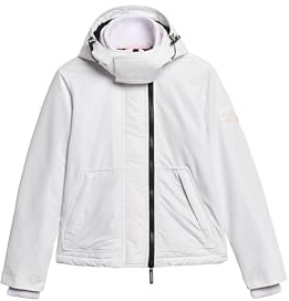 Superdry Damen Mountain Windjacke mit Kapuze Weiss 36