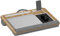 HOMCOM Support Ordinateur Portable lit Plateau pour Ordinateur Portable Table de lit avec traversin, Fente pour Tablette ou téléphone, Tapis de Souris, Repose-Poignet et poignée, 55,5 x 37 x 9 cm