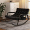 Rockstuhl für übergroße Outdoor mit Kissen, Doppel -Terrass -Schaukelstuhl, Papasan -Stuhl in Indoor, Lounge Stuhl, moderner königlicher Stuhl für Schlafzimmer, Wohnzimmer, Veranda, Garten, Rasen