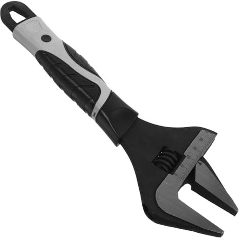 DIYEAH 1pezzi Chiave Regolabile in Lega Di Acciaio Vanadio Per Attrezzi Da Bagno Chiave Mobile Apertura Grande Per Rubinetti Valvole Fognature e Raccordi