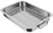 ULTECHNOVO 1 Juego utensilios para hornear de acero inoxidable reutilizable asar bandeja Hornada pequeño cacerola sartén para hornear con estante sartén con rejilla asado inoxidable Plata
